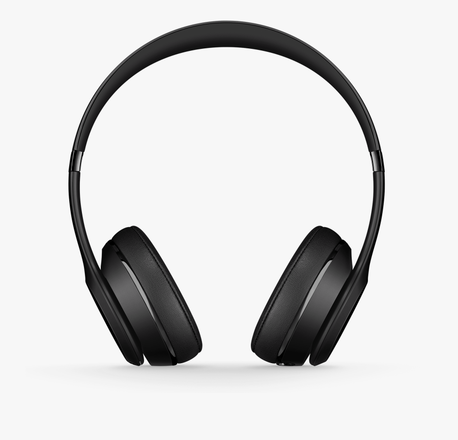 Transparent Earphones Clipart - Beat Solo 3 Wireless Headphone Black, Transparent Clipart