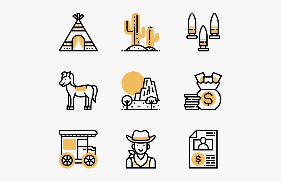 Cowboy - Movie Icons, Transparent Clipart
