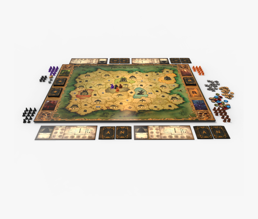 Board Game Clipart Template - Rise Of The Necromancers, Transparent Clipart