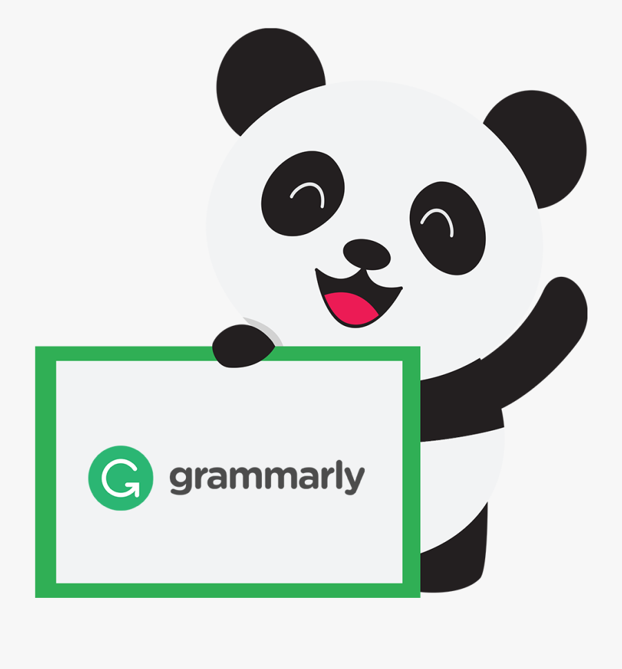 Grammarly Feedback - Vipkid Panda, Transparent Clipart