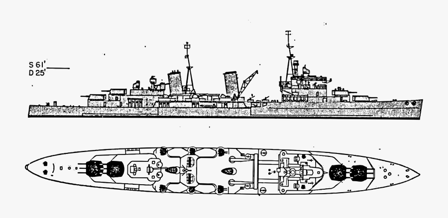 Armored Cruiser,heavy Cruiser,cruiser - Hms London, Transparent Clipart