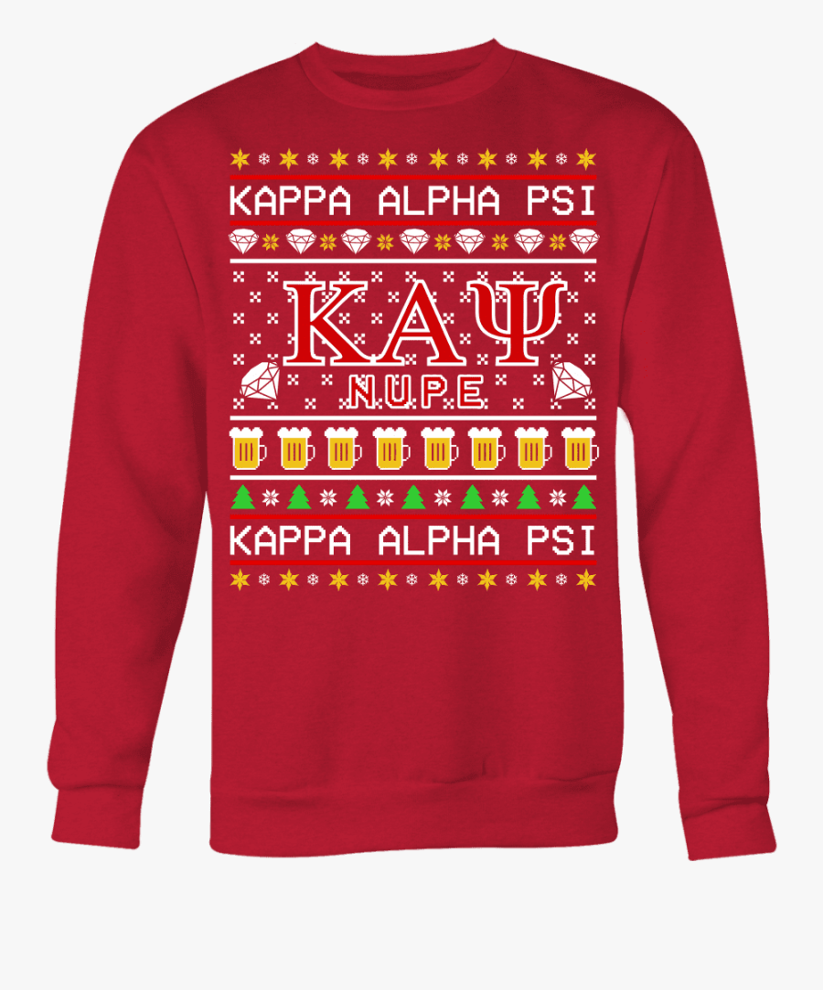 Hd Kappa Alpha Psi Ugly Sweaters - Long-sleeved T-shirt, Transparent Clipart