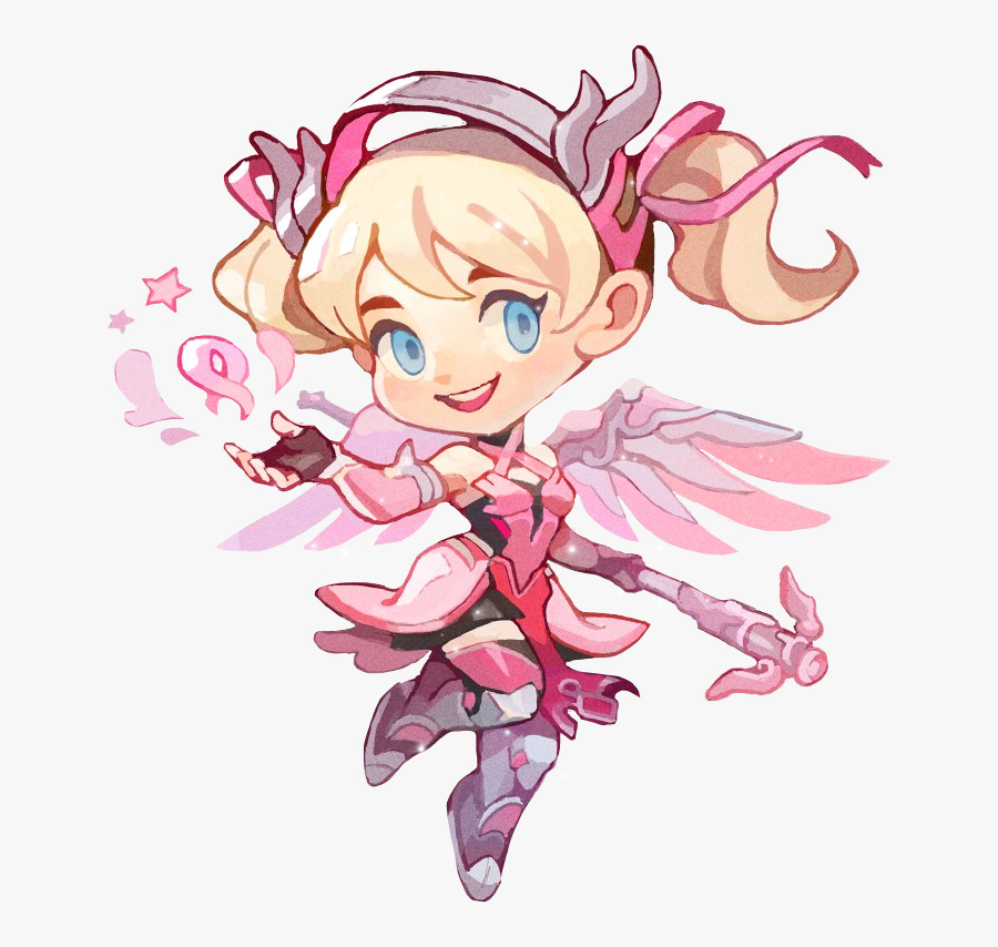 #mercy #overwatchmercy #overwatch #cutemercy #cute - Overwatch Pink Mercy Sprays, Transparent Clipart