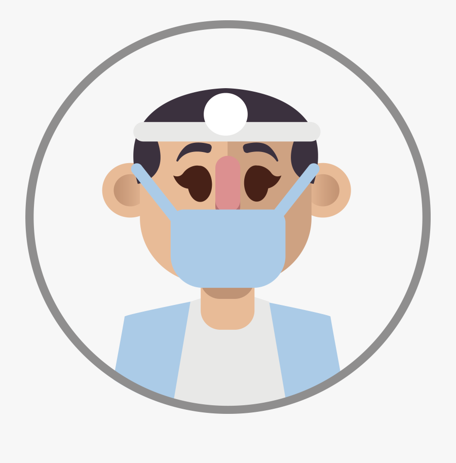 Clip Art Doctor Mask Clip Art - Circle, Transparent Clipart