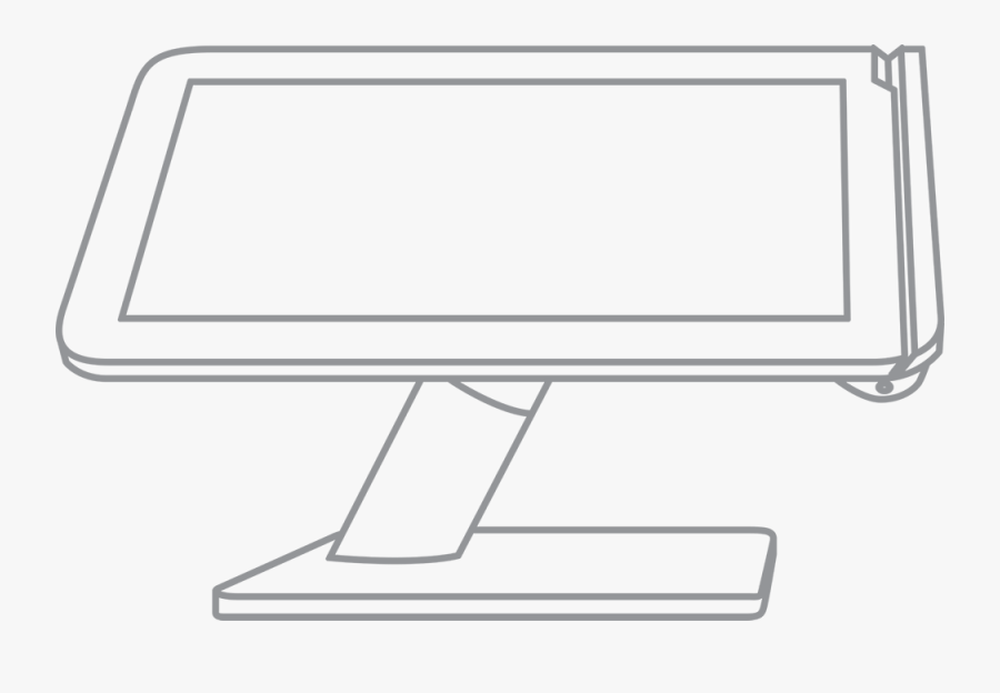 Gray Line Image Of Clover Pos 2018 Payment Station - Clover Flex Icon, Transparent Clipart