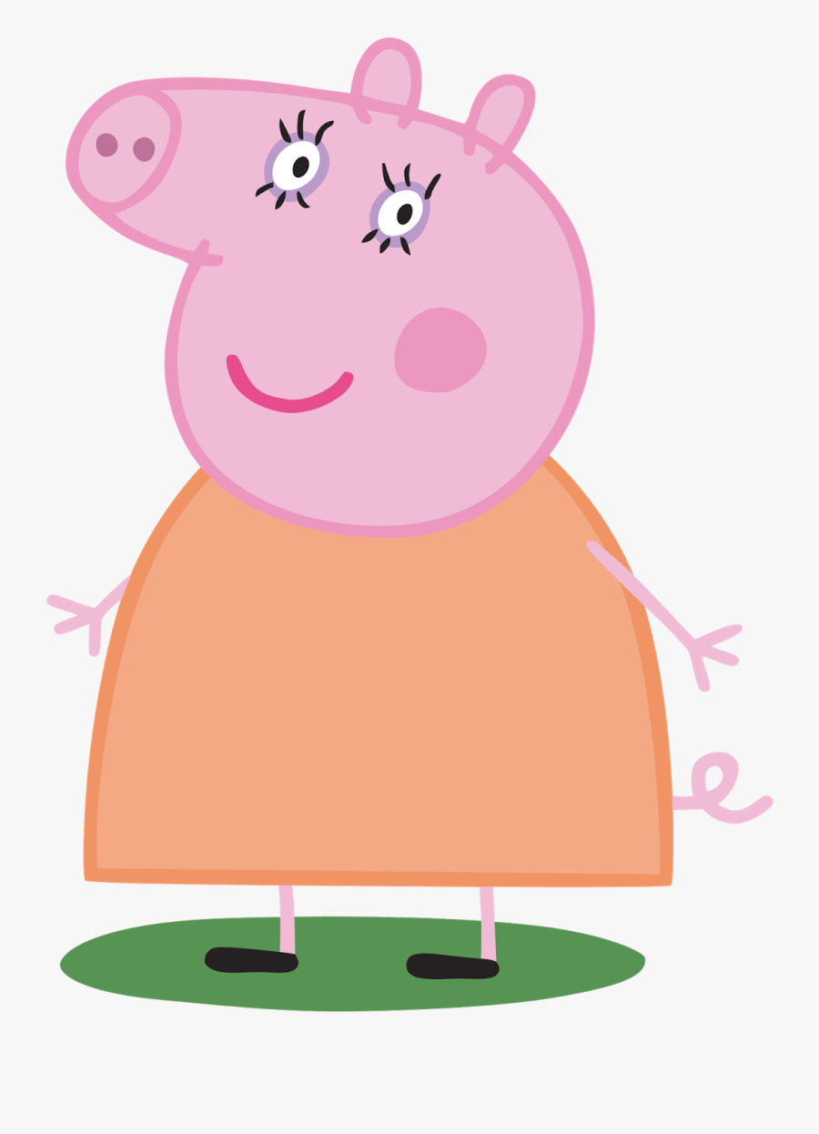 Mummy Pig Transparent Png - Personajes Peppa Png, Transparent Clipart