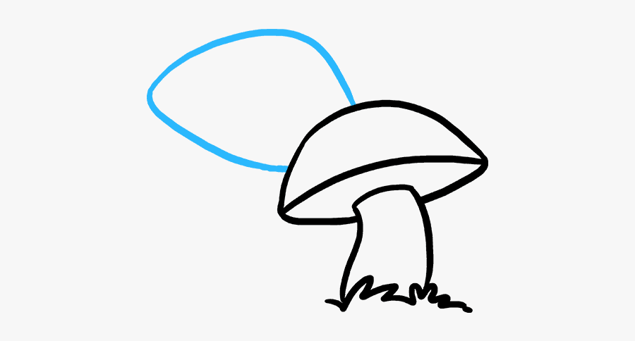 Drawing Mushrooms Top Transparent Png Clipart Free - Easy To Draw Fungi, Transparent Clipart