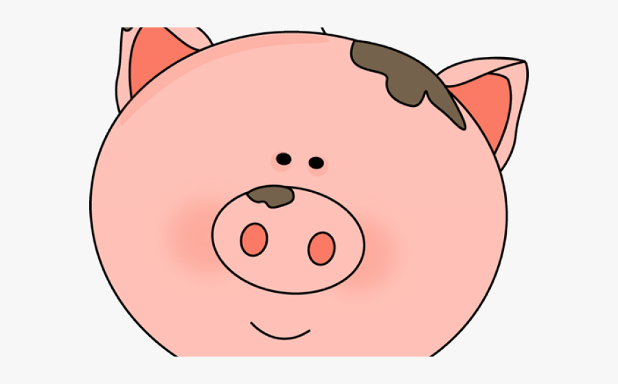 Transparent Piglet Clipart - Pig Face Cartoon Png, Transparent Clipart