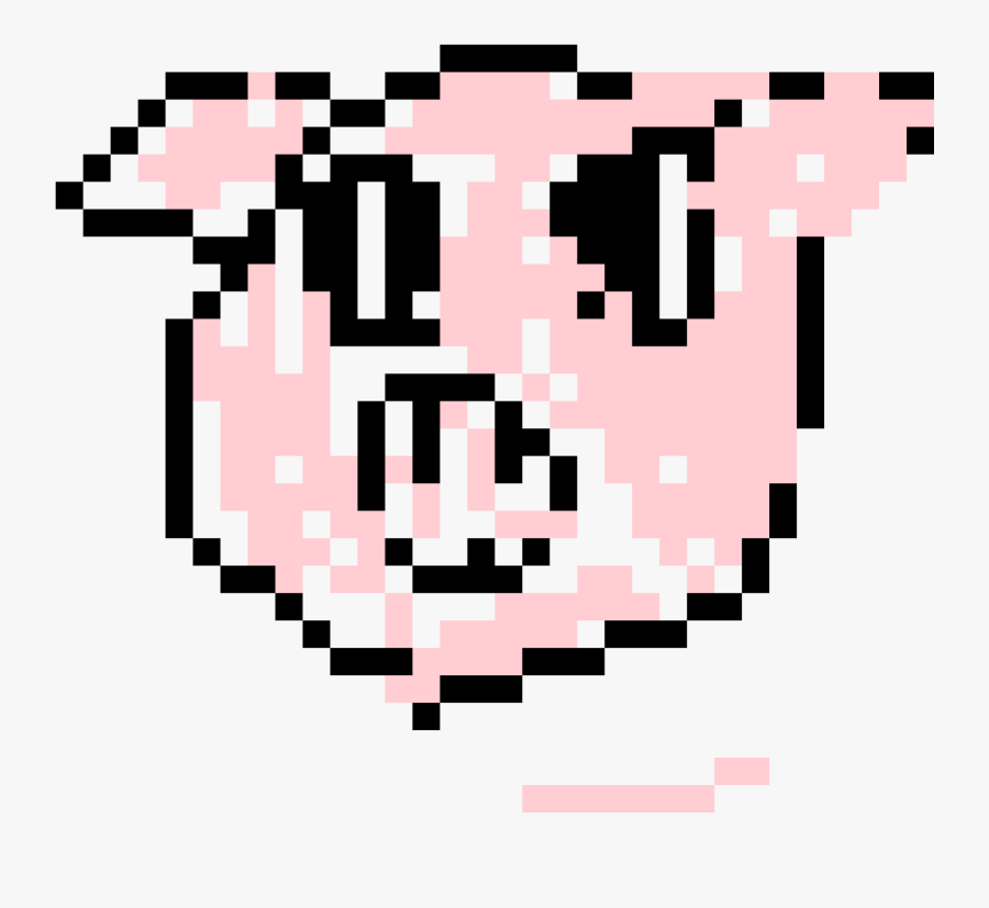 Transparent Pig Face Clipart - Pixel Art Happy Face, Transparent Clipart