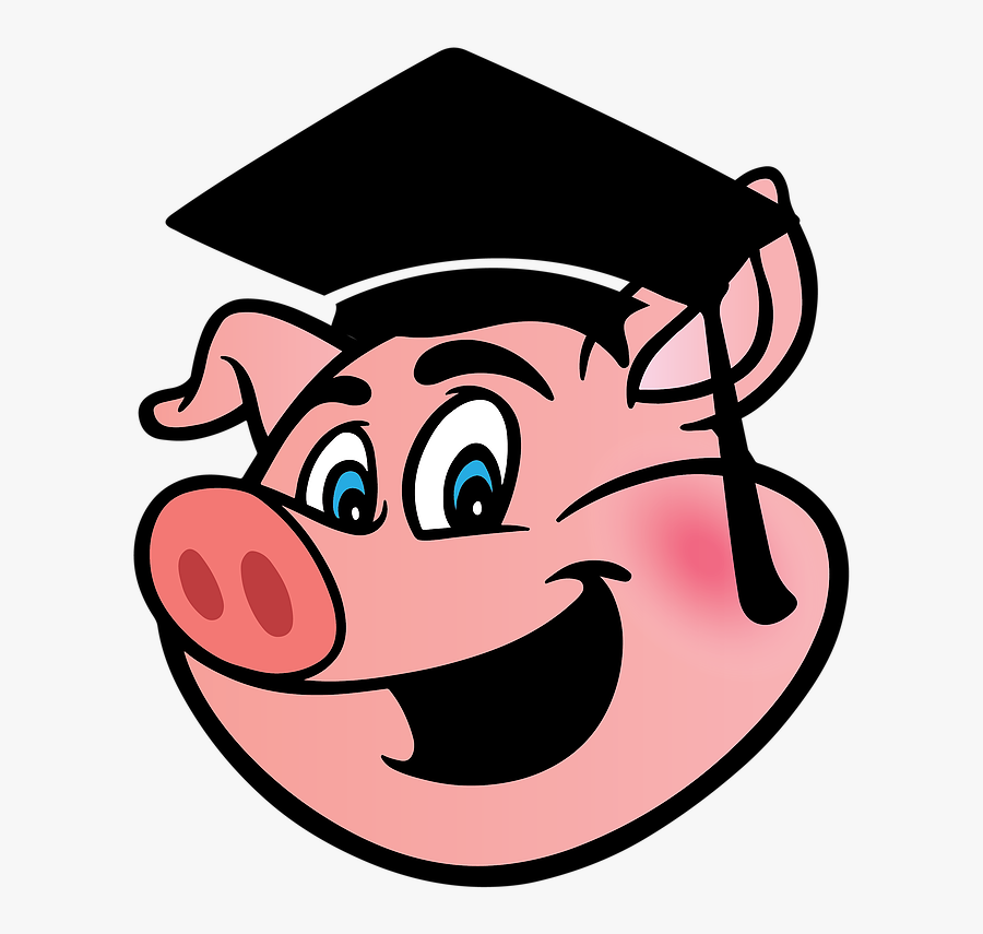 Bbq United States The University Of Que - Graduating Pig Clipart, Transparent Clipart