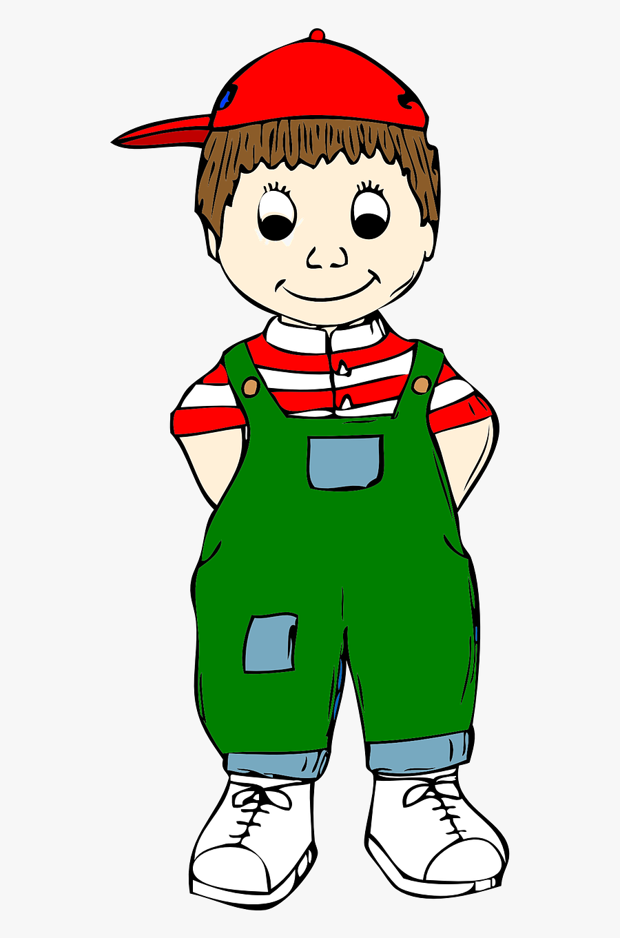 Kid Happy Fun - Menino Com Bone Desenho, Transparent Clipart