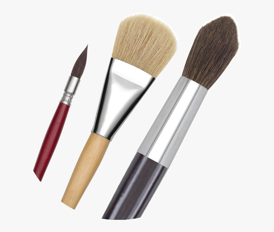 Transparent Painting Easel Clipart - Makeup Brushes, Transparent Clipart