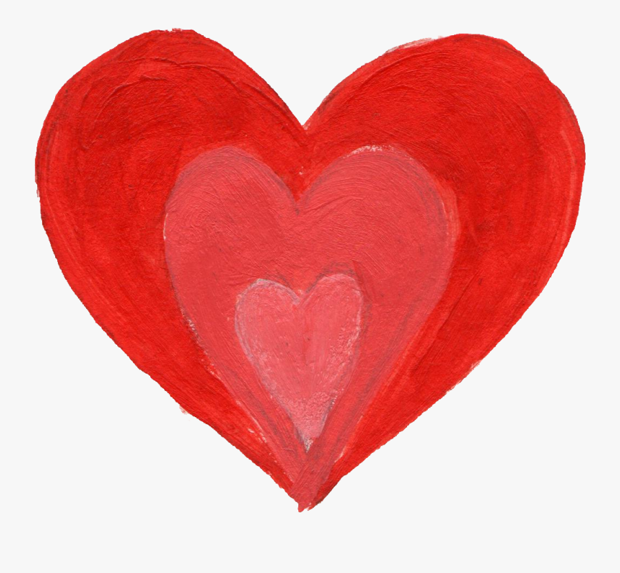 Heart Paint Brush Png - Heart, Transparent Clipart