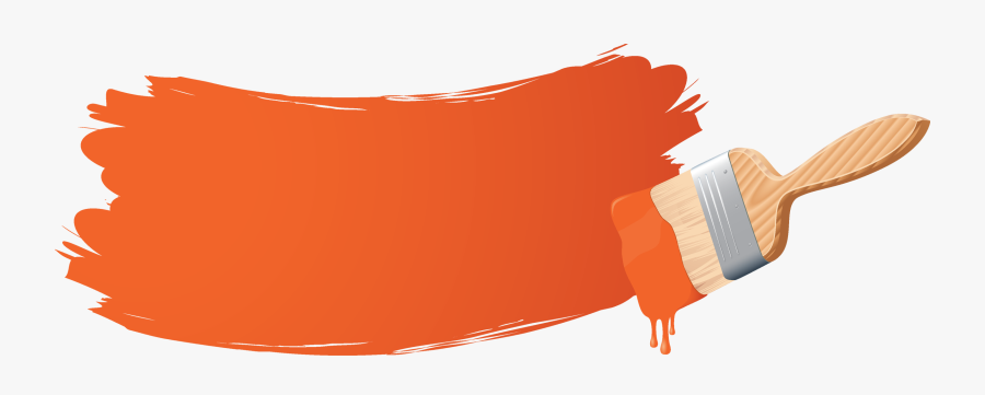 Free Download Orange Paint Brush Clipart Paint Brushes - Paint Brush Slides Png, Transparent Clipart