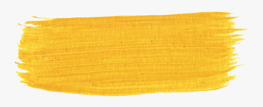 Yellow Cliparts Png Paint - Paint Brush Stroke Png Yellow, Transparent Clipart