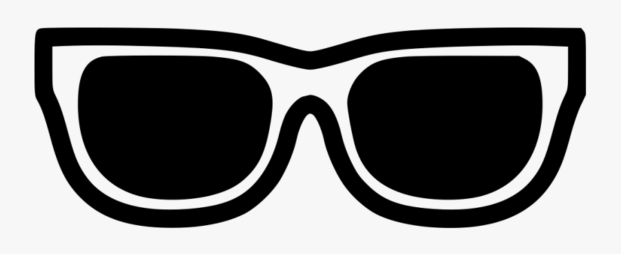 Sunglass Svg Black And White - White Sunglasses Png Icon, Transparent Clipart