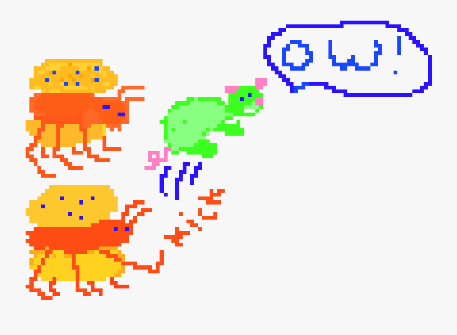 Burger Bugs Kick My Grandma"s Turtle Pigs Clipart , - Illustration, Transparent Clipart