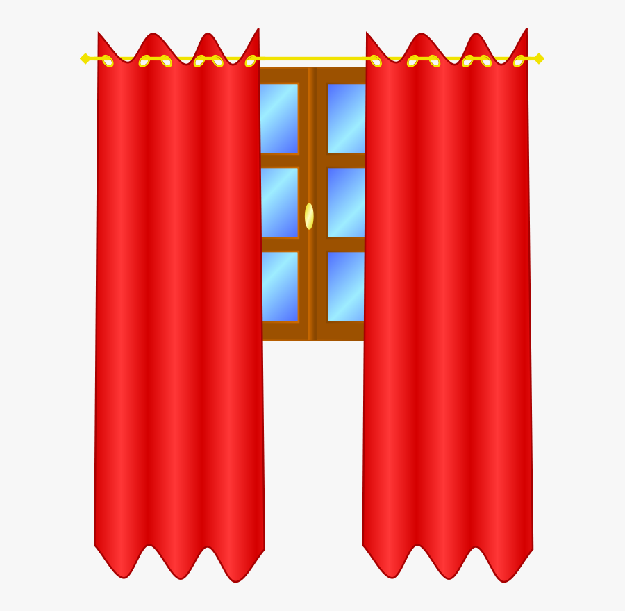 Decor,angle,interior Design - Window With Curtains Clipart, Transparent Clipart