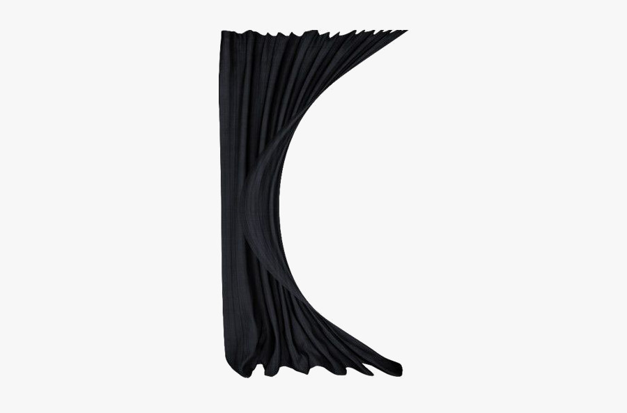 Drapes Transparent Png Png Icon - Black Curtains Transparent Background, Transparent Clipart