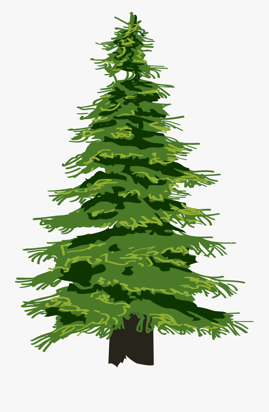 Cedar Tree Silhouette Png - Transparent Pine Tree Clipart, Transparent Clipart