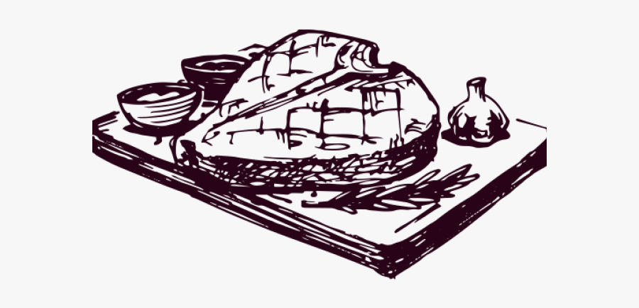 Plato Con Carne Vintage, Transparent Clipart