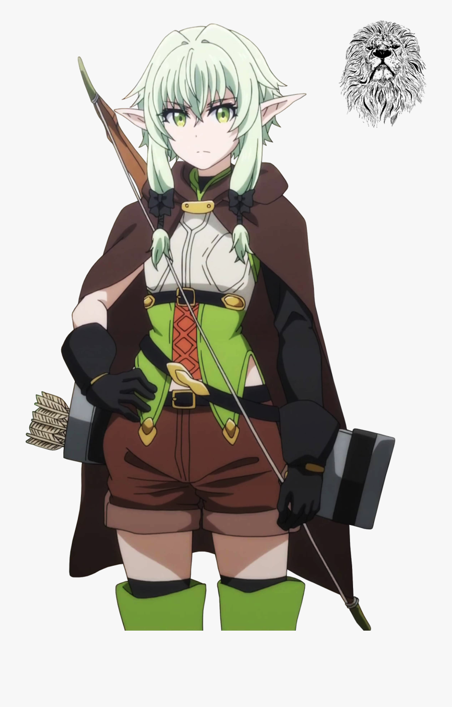 Clip Art High Archer - Elf Archer Goblin Slayer, Transparent Clipart