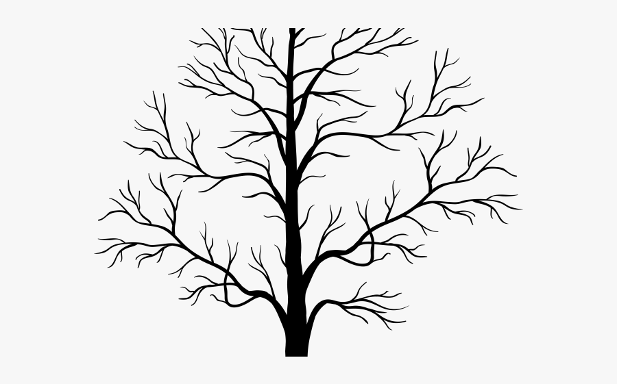 Dead Tree Clipart Black And White, Transparent Clipart