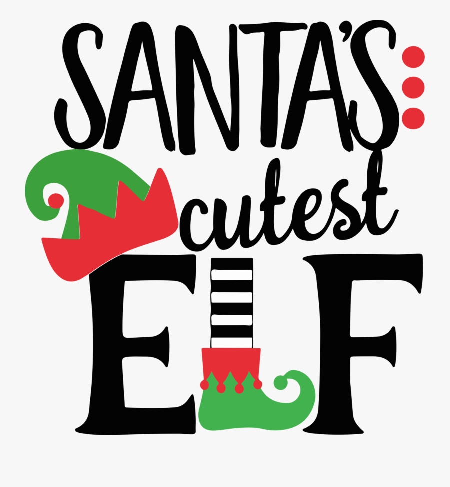 Santa's Cutest Elf Clipart, Transparent Clipart