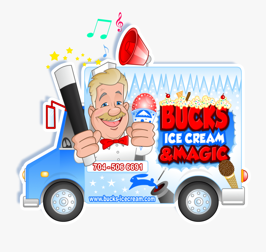 Buck's Ice Cream Truck Charlotte Nc, Transparent Clipart
