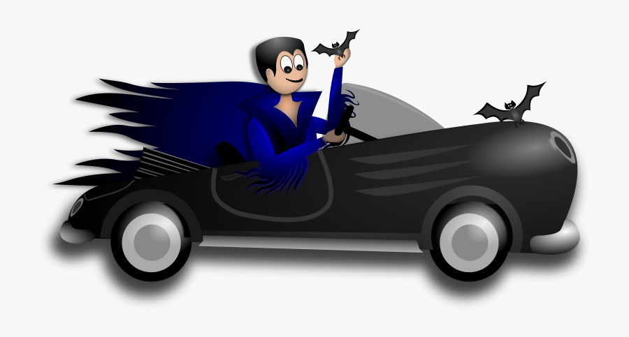 Little Dracula Driver - Driving A Car Transparent, Transparent Clipart