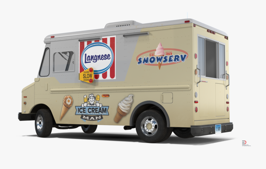 Transparent Ice Cream Truck Clipart - Ice Cream Man, Transparent Clipart