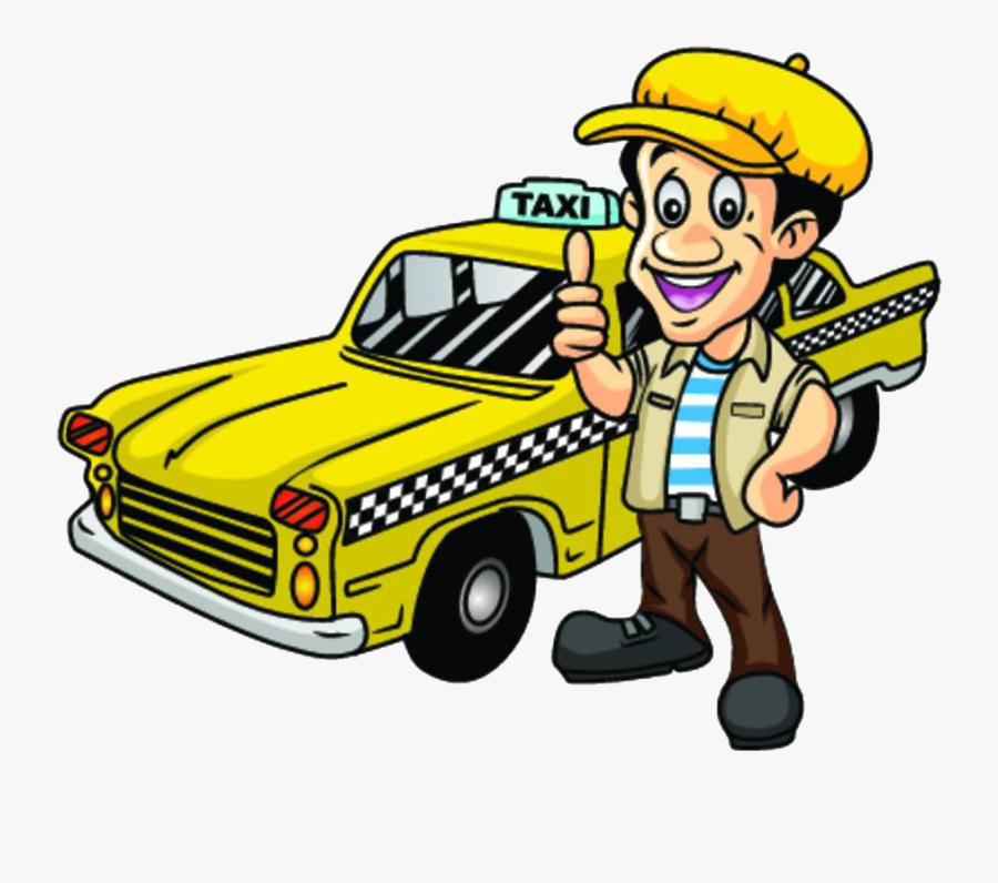 Taxi Driver Driving Clip Art - Driver Cartoon, Transparent Clipart