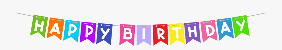 Happy Birthday Banner Png, Transparent Clipart
