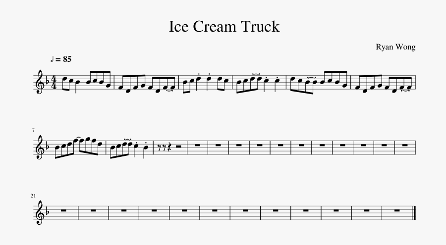 Ice Cream Truck Song Tenor Sax, Transparent Clipart