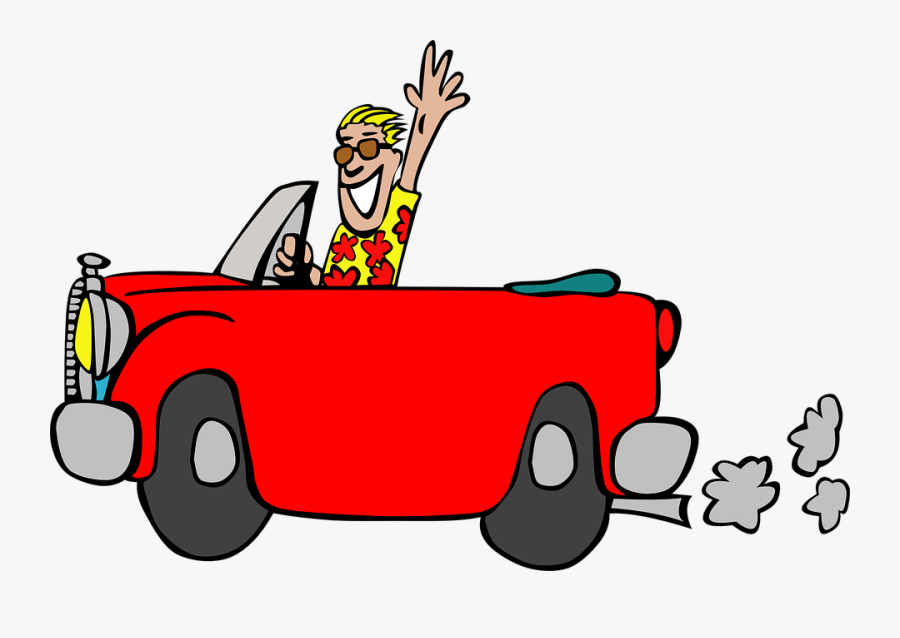 Car Clipart Driver - Driving Car Clip Art, Transparent Clipart