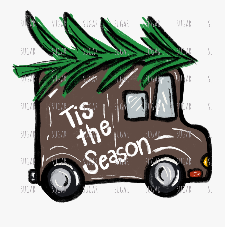Tis The Season Truck, Transparent Clipart