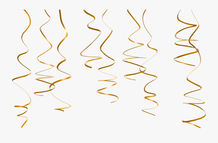 Parafalardecasamento Com Luxury Wedding - Gold Streamer Transparent Background, Transparent Clipart