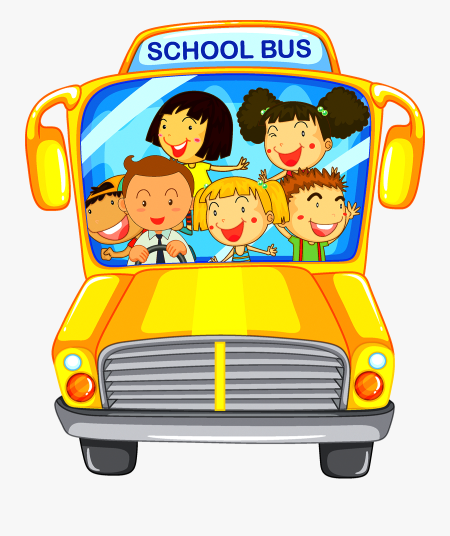 School Bus Bus Driver Illustration - School Bus Going To School Clip Art, Transparent Clipart