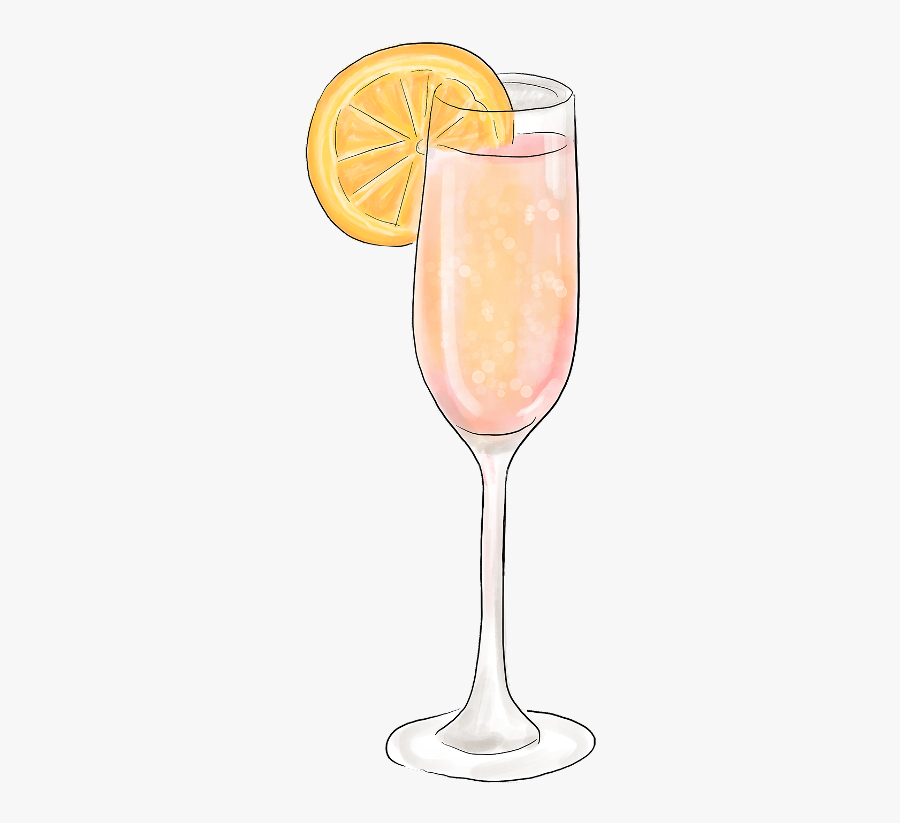 Freetoedit Ftesticker Mimosa Adultbeverages Summervibes - Wine Glass, Transparent Clipart