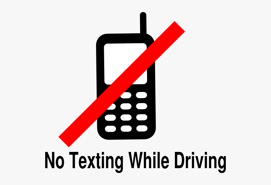 Transparent Driver Clipart - No Texting While Driving Clipart, Transparent Clipart
