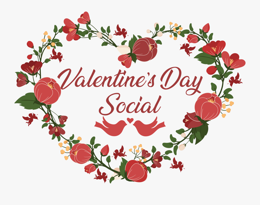 Valentines Day Social Clipart, Transparent Clipart