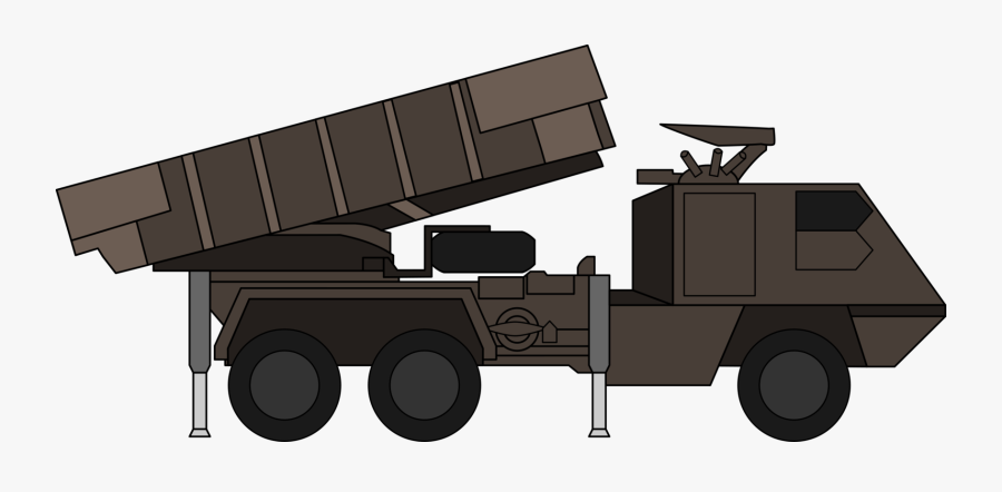 Angle,military Vehicle,weapon - Missile Launcher Truck Png, Transparent Clipart