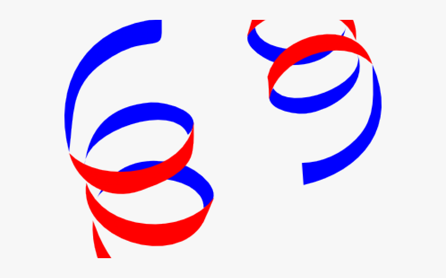 Swirls Clipart Ribbon - Confetti Clipart Black And White, Transparent Clipart