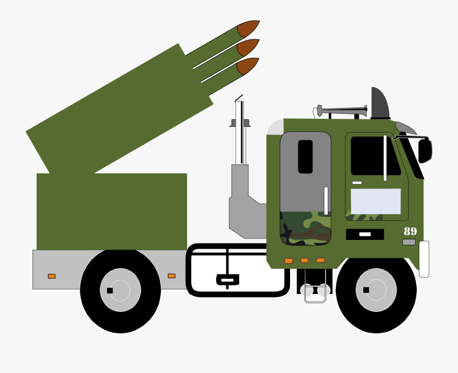Missile Truck V4 Clip Arts - Missile Launcher Clip Art Png, Transparent Clipart
