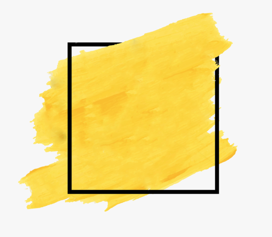 Yellow Hand Drawn Watercolor Splatter Png - Wood, Transparent Clipart