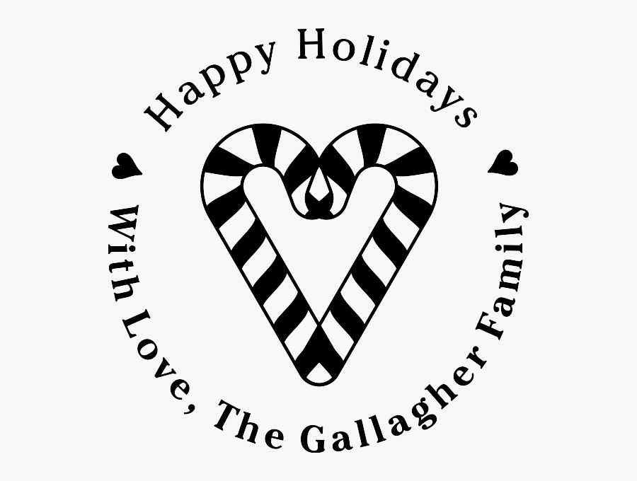 Heart Candy Canes Holiday Stamp"
title="heart Candy - Heart, Transparent Clipart