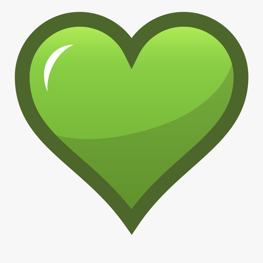 Love Heart Clipart Green - Green Heart Clipart, Transparent Clipart