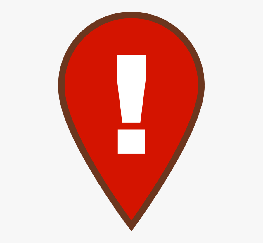 Heart,triangle,symbol - Google Maps Warning Icon, Transparent Clipart