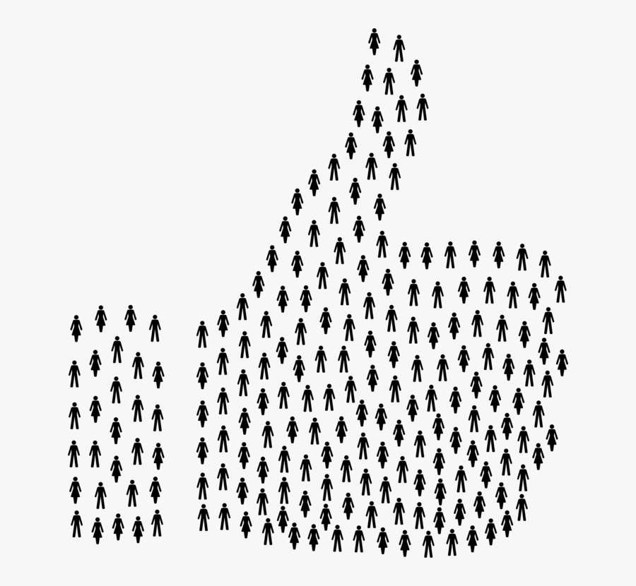 Angle,symmetry,area - People Thumbs Up Clipart, Transparent Clipart