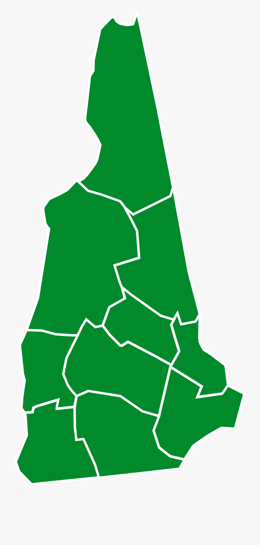 New Hampshire Democratic Primary, - New Hampshire 2016 Election Results By County, Transparent Clipart